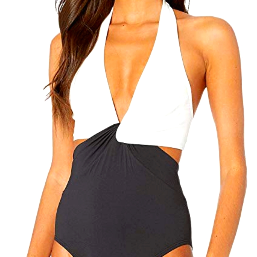 Kate Spade New York Colorblock One-Piece Swimsuit
